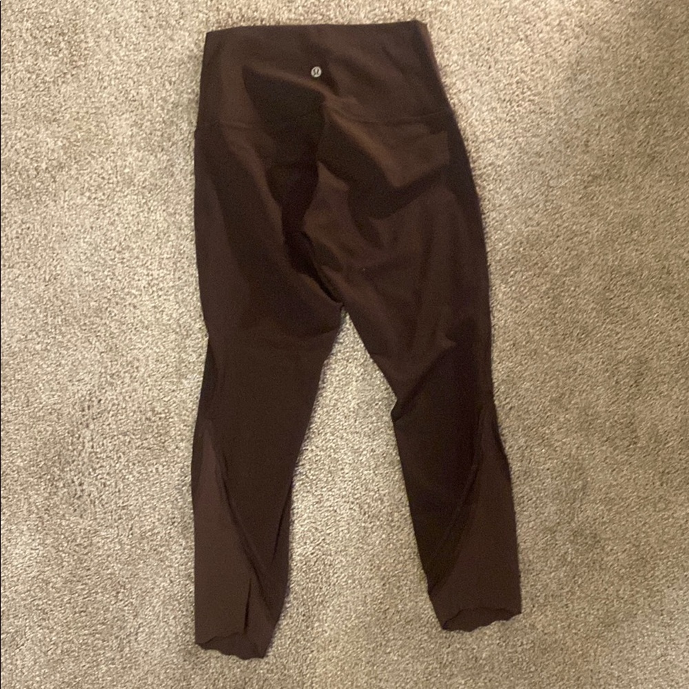 Lulu Lemon Brown Crop Leggings